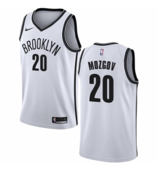 Women's Nike Brooklyn Nets #20 Timofey Mozgov Authentic White NBA Jersey - Association Edition