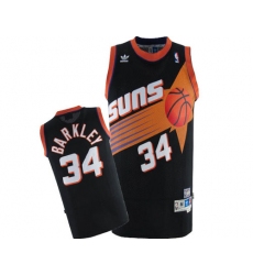 Men's Adidas Phoenix Suns #34 Charles Barkley Swingman Black Throwback NBA Jersey