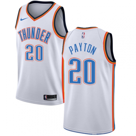 Youth Nike Oklahoma City Thunder #20 Gary Payton Authentic White Home ...