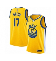 Women's Golden State Warriors #17 Chris Mullin Swingman Gold Finished Basketball Jersey - Statement Edition