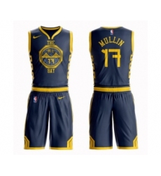 Youth Nike Golden State Warriors #17 Chris Mullin Swingman Navy Blue NBA Suit Jersey - City Edition