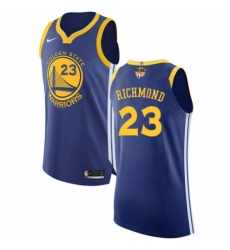Youth Nike Golden State Warriors #23 Mitch Richmond Authentic Royal Blue Road 2018 NBA Finals Bound NBA Jersey - Icon Edition
