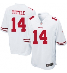 Men's Nike San Francisco 49ers #14 Y.A. Tittle Game White NFL Jersey