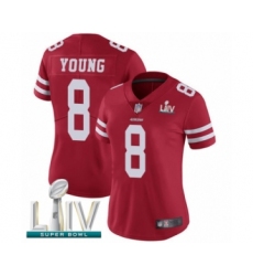 Women's San Francisco 49ers #14 Y.A. Tittle Red Team Color Vapor Untouchable Limited Player Super Bowl LIV Bound Football Jersey
