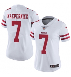 Women's Nike San Francisco 49ers #7 Colin Kaepernick Elite White NFL Jersey