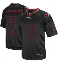 Youth Nike San Francisco 49ers #7 Colin Kaepernick Elite Lights Out Black NFL Jersey