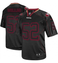 Youth Nike San Francisco 49ers #52 Patrick Willis Elite Lights Out Black NFL Jersey