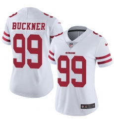 Women's Nike San Francisco 49ers #99 DeForest Buckner Elite White NFL Jersey