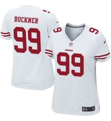 Women's Nike San Francisco 49ers #99 DeForest Buckner Game White NFL Jersey
