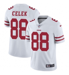Youth Nike San Francisco 49ers #88 Garrett Celek White Vapor Untouchable Limited Player NFL Jersey