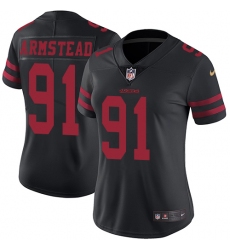 Women's Nike San Francisco 49ers #91 Arik Armstead Elite Black NFL Jersey