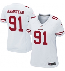 Women's Nike San Francisco 49ers #91 Arik Armstead Game White NFL Jersey