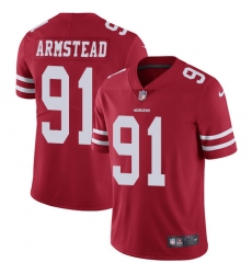 Youth Nike San Francisco 49ers #91 Arik Armstead Elite Red Team Color NFL Jersey