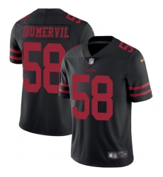 Youth Nike San Francisco 49ers #58 Elvis Dumervil Elite Black NFL Jersey