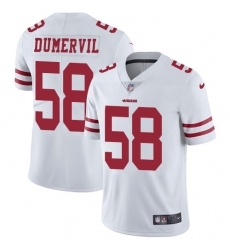 Youth Nike San Francisco 49ers #58 Elvis Dumervil Elite White NFL Jersey