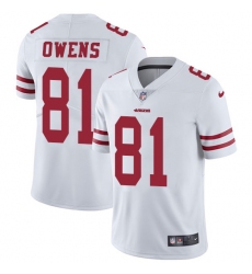 Youth Nike San Francisco 49ers #81 Terrell Owens White Vapor Untouchable Limited Player NFL Jersey