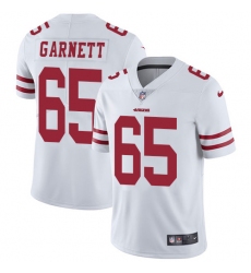 Youth Nike San Francisco 49ers #65 Joshua Garnett Elite White NFL Jersey