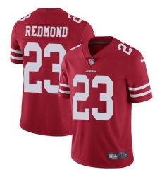 Youth Nike San Francisco 49ers #23 Will Redmond Elite Red Team Color NFL Jersey