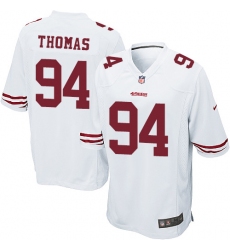 Men's Nike San Francisco 49ers #94 Solomon Thomas Game White NFL Jersey