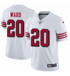 Men's Nike San Francisco 49ers #20 Jimmie Ward Elite White Rush Vapor Untouchable NFL Jersey