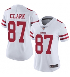 Women's Nike San Francisco 49ers #87 Dwight Clark Elite White NFL Jersey