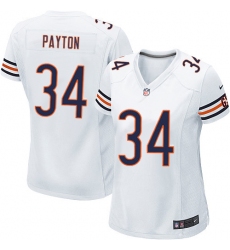 Women's Nike Chicago Bears #34 Walter Payton Game White NFL Jersey