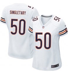 Women's Nike Chicago Bears #50 Mike Singletary Game White NFL Jersey