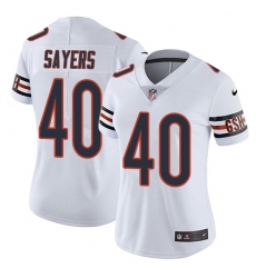 Women's Nike Chicago Bears #40 Gale Sayers Elite White NFL Jersey