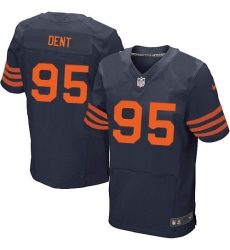 Men's Nike Chicago Bears #95 Richard Dent Elite Navy Blue Alternate NFL Jersey