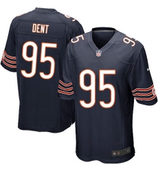 Men's Nike Chicago Bears #95 Richard Dent Game Navy Blue Team Color NFL Jersey