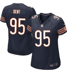 Women's Nike Chicago Bears #95 Richard Dent Game Navy Blue Team Color NFL Jersey