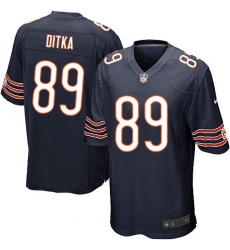 Men's Nike Chicago Bears #89 Mike Ditka Game Navy Blue Team Color NFL Jersey