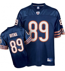Reebok Chicago Bears #89 Mike Ditka Blue Team Color Replica Throwback NFL Jersey