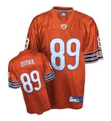 Reebok Chicago Bears #89 Mike Ditka Orange Premier EQT NFL Alternate Jersey