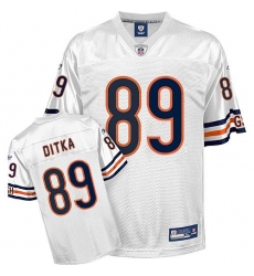 Reebok Chicago Bears #89 Mike Ditka White Premier EQT Throwback NFL Jersey
