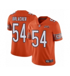 Youth Chicago Bears #54 Brian Urlacher Orange Alternate 100th Season Limited Football Jersey