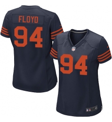 Women's Nike Chicago Bears #94 Leonard Floyd Game Navy Blue Alternate NFL Jersey