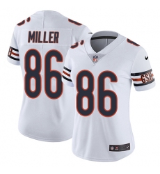 Women's Nike Chicago Bears #86 Zach Miller Elite White NFL Jersey
