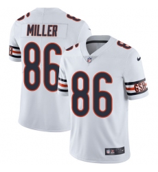 Youth Nike Chicago Bears #86 Zach Miller Elite White NFL Jersey