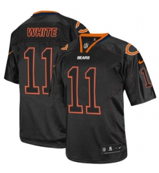 Men's Nike Chicago Bears #11 Kevin White Elite Lights Out Black NFL Jersey