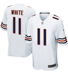 Men's Nike Chicago Bears #11 Kevin White Game White NFL Jersey