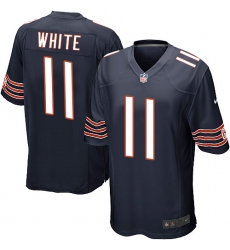 Youth Nike Chicago Bears #11 Kevin White Game Navy Blue Team Color NFL Jersey