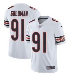 Youth Nike Chicago Bears #91 Eddie Goldman Elite White NFL Jersey