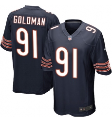 Youth Nike Chicago Bears #91 Eddie Goldman Game Navy Blue Team Color NFL Jersey