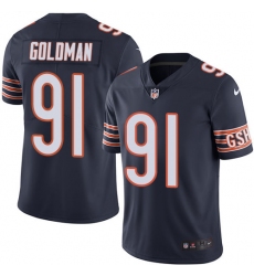 Youth Nike Chicago Bears #91 Eddie Goldman Navy Blue Team Color Vapor Untouchable Limited Player NFL Jersey