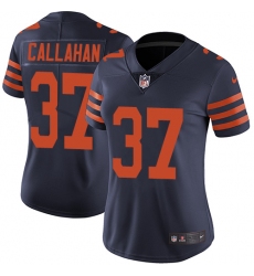 Women's Nike Chicago Bears #37 Bryce Callahan Elite Navy Blue Alternate NFL Jersey