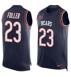 Men's Nike Chicago Bears #23 Kyle Fuller Limited Navy Blue Player Name & Number Tank Top NFL Jersey