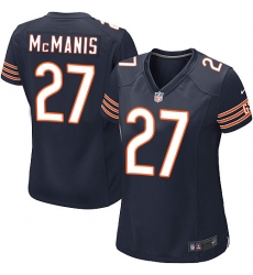 Women's Nike Chicago Bears #27 Sherrick McManis Game Navy Blue Team Color NFL Jersey