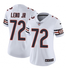 Women's Nike Chicago Bears #72 Charles Leno Elite White NFL Jersey