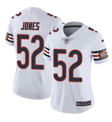 Women's Nike Chicago Bears #52 Christian Jones Elite White NFL Jersey